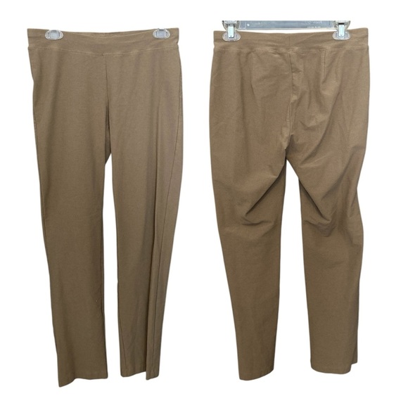 Eileen Fisher Women's Washable Crepe Pants in Tan - Picture 1 of 12